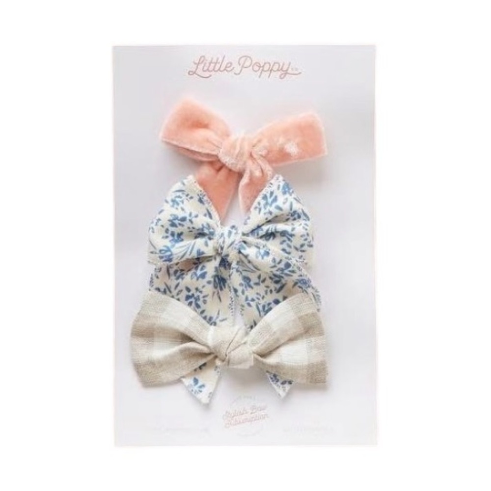 Little Poppy Co Bow Clip Set - January 2022